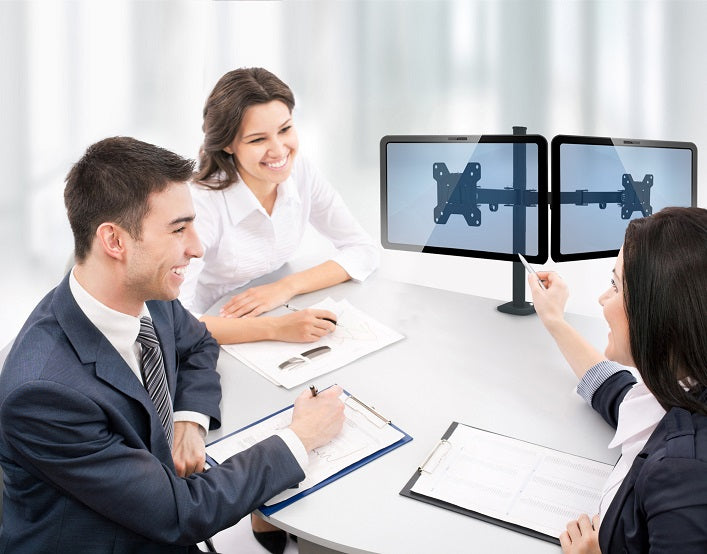 Opticum PIXEL TWIN Desk Monitor Mount Dual Arm