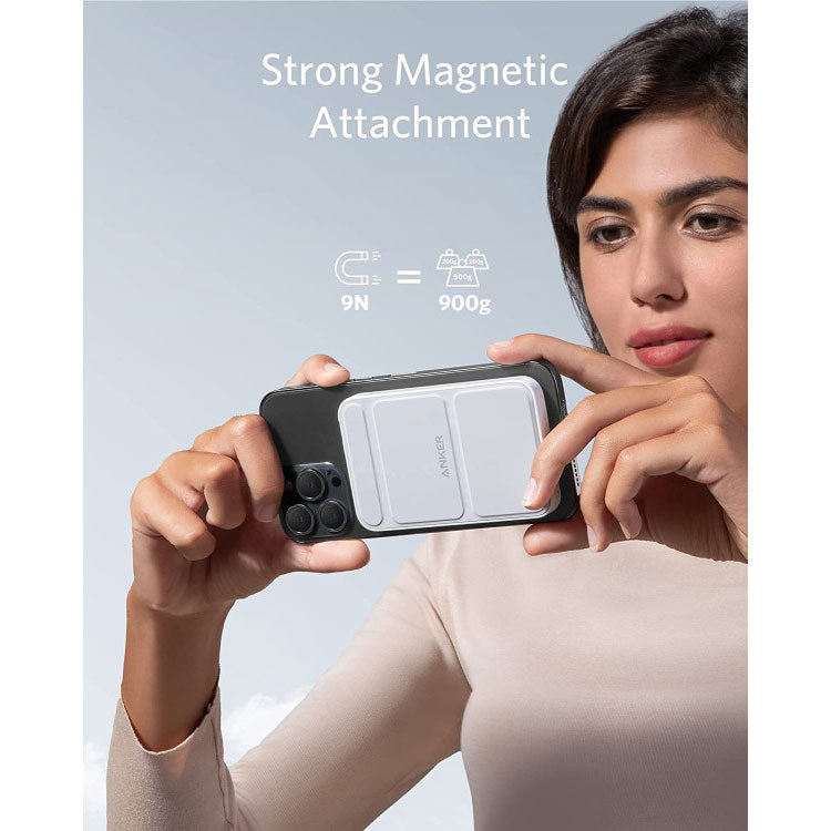 Anker PowerCore Mag-Go 5K Magnetic Powerbank with Stand White