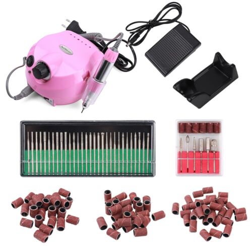 Electric Nail Art Drill File Pedicure Manicure Machine 35000RPM 30W With Cutter