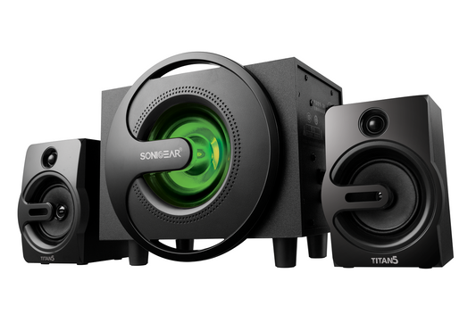 SonicGear Titan5 2.1 PC Speakers BT/USB/FM/LED 40W