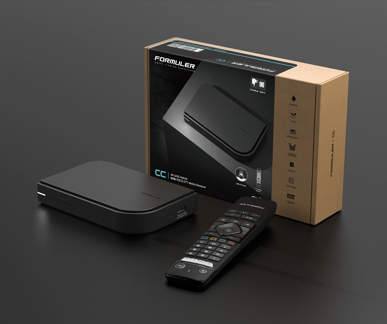 Formuler CC Android IPTV DVB-T Box 4K